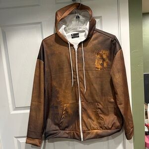 Men's “I’ve got hunting in my veins and Jesus in my heart.” Zip up hoodie